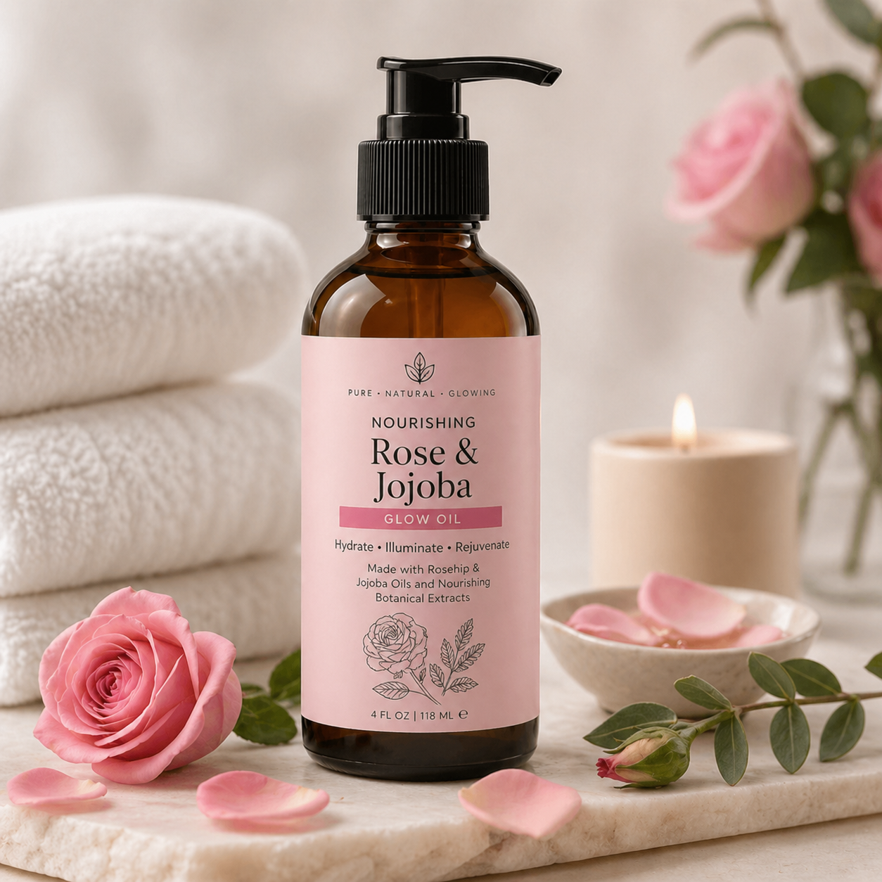 Rose & Jojoba Glow Oil